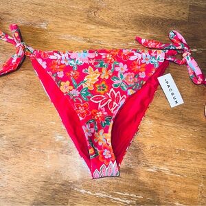 Pacsun Eco Tropical Kit Curtain Tie Side Bikini Bottom XL